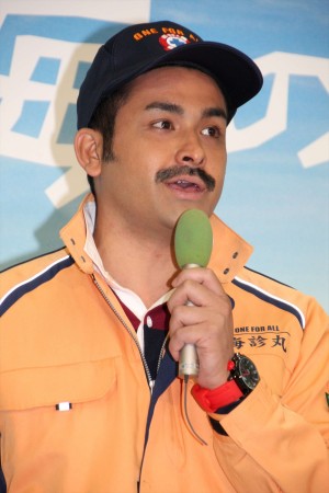 植野行雄（デニス）、『海の上の診療所』制作発表会見にて