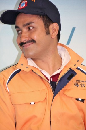 植野行雄（デニス）、『海の上の診療所』制作発表会見にて