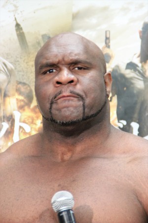 『バレット』ブルーレイ＆DVD発売記念イベントに登場した格闘家ボブ・サップ