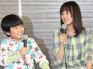 鈴木福、大友花恋、TBS木曜ドラマ『夫のカノジョ』制作発表会にて