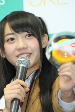 木崎ゆりあ、SKE48×ファミリーマート「Sweets＋宣伝部員 就任式」にて