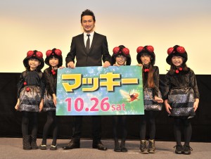 中村獅童＆信太真妃、『マッキー』日本語吹き替え版完成披露試写会にて