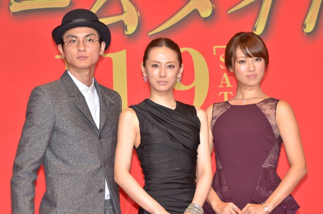 『ルームメイト』完成披露試写会に登壇した北川景子、深田恭子、高良健吾