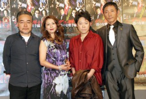 『シダの群れ3 港の女歌手編』公開稽古後の取材に応じた4人