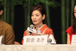 『かぐや姫の物語』完成報告会見に出席した田畑智子