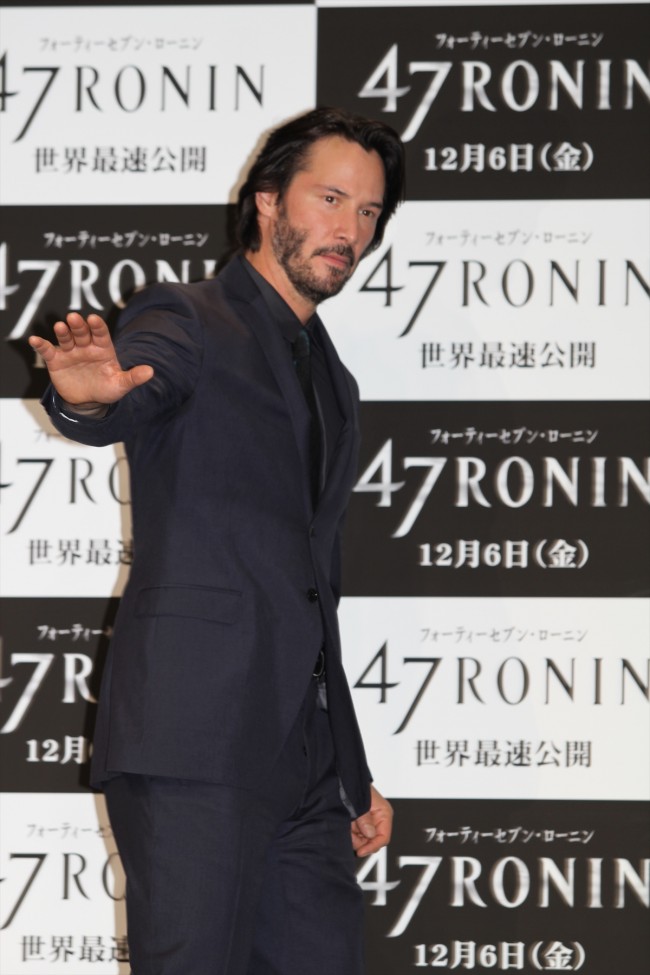 『47RONIN』来日記者会見に登場したキアヌ・リーヴス