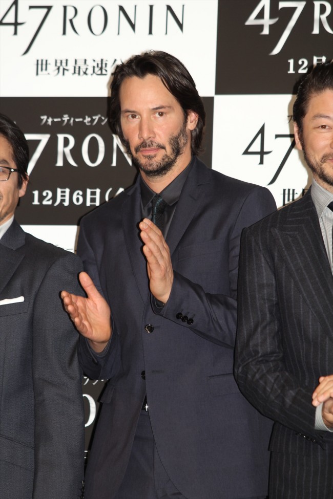 『47RONIN』来日記者会見に登場したキアヌ・リーヴス