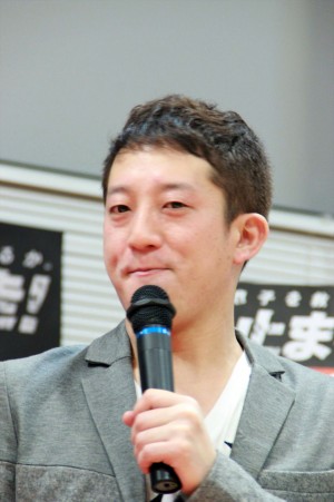 『オーバードライヴ』公開直前イベントに登場したサバンナの八木真澄と高橋茂雄