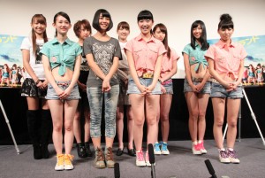 SUPER☆GiRLS主演ドラマ『超絶☆絶叫ランド』BD＆DVD発売イベントにて