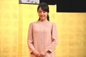 井上真央、2015年大河ドラマ『花燃ゆ』制作発表会見にて