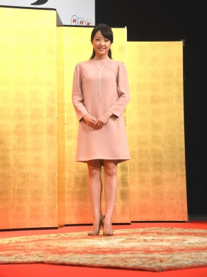 井上真央、2015年大河ドラマ『花燃ゆ』制作発表会見にて
