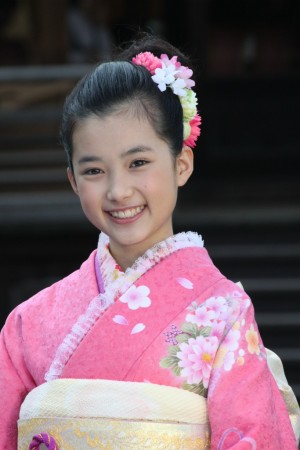 井頭愛海、2014年オスカープロモーション晴れ着撮影会にて