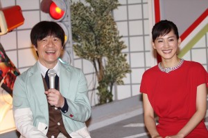 内村光良、綾瀬はるか、「LIFE！ 紅白歌合戦 大集合スペシャル」取材会にて