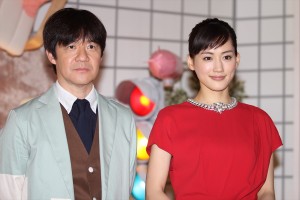内村光良、綾瀬はるか、「LIFE！ 紅白歌合戦 大集合スペシャル」取材会にて