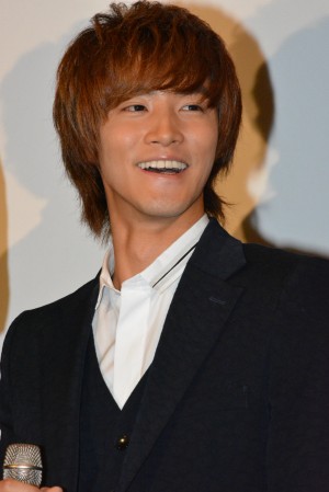 白石隼也、映画『仮面ライダー×仮面ライダー 鎧武＆ウィザード 天下分け目の戦国MOVIE大合戦』初日舞台挨拶にて