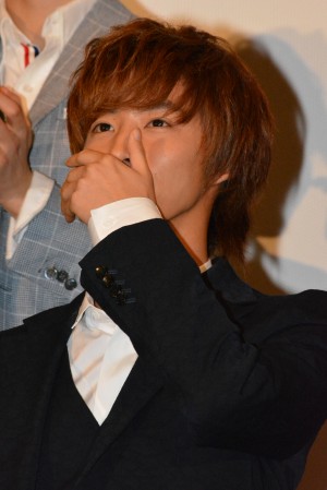 白石隼也、映画『仮面ライダー×仮面ライダー 鎧武＆ウィザード 天下分け目の戦国MOVIE大合戦』初日舞台挨拶にて