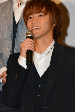 白石隼也、映画『仮面ライダー×仮面ライダー 鎧武＆ウィザード 天下分け目の戦国MOVIE大合戦』初日舞台挨拶にて