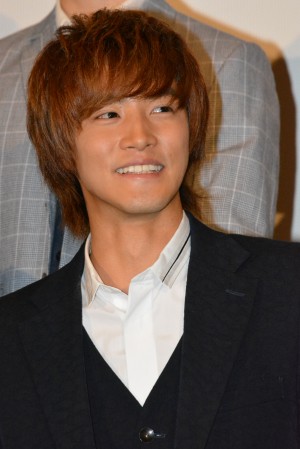 白石隼也、映画『仮面ライダー×仮面ライダー 鎧武＆ウィザード 天下分け目の戦国MOVIE大合戦』初日舞台挨拶にて