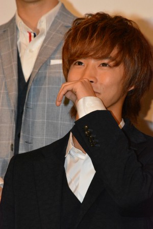 白石隼也、映画『仮面ライダー×仮面ライダー 鎧武＆ウィザード 天下分け目の戦国MOVIE大合戦』初日舞台挨拶にて