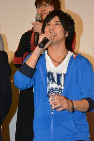 佐野岳、映画『仮面ライダー×仮面ライダー 鎧武＆ウィザード 天下分け目の戦国MOVIE大合戦』初日舞台挨拶にて