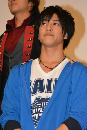 佐野岳、映画『仮面ライダー×仮面ライダー 鎧武＆ウィザード 天下分け目の戦国MOVIE大合戦』初日舞台挨拶にて