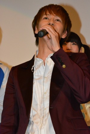 JOY、映画『仮面ライダー×仮面ライダー 鎧武＆ウィザード 天下分け目の戦国MOVIE大合戦』初日舞台挨拶にて