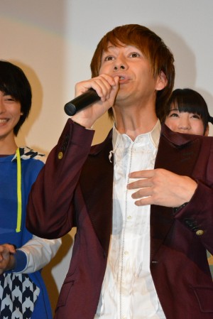 JOY、映画『仮面ライダー×仮面ライダー 鎧武＆ウィザード 天下分け目の戦国MOVIE大合戦』初日舞台挨拶にて