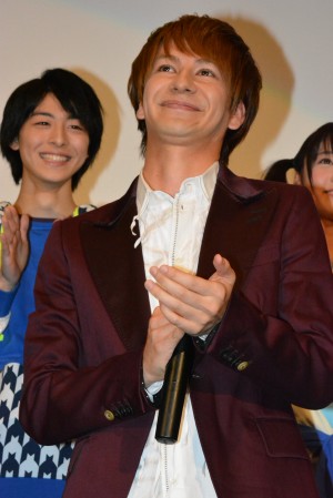 JOY、映画『仮面ライダー×仮面ライダー 鎧武＆ウィザード 天下分け目の戦国MOVIE大合戦』初日舞台挨拶にて