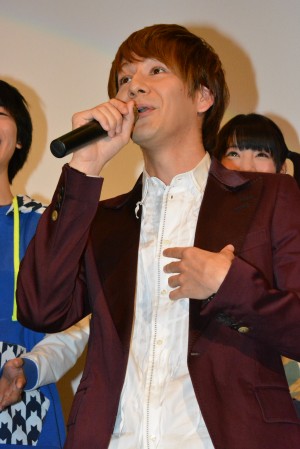 JOY、映画『仮面ライダー×仮面ライダー 鎧武＆ウィザード 天下分け目の戦国MOVIE大合戦』初日舞台挨拶にて