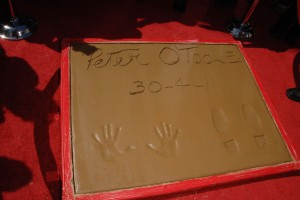 2011年4月に行われた、「ハリウッド・ウォーク・オブ・フェーム」セレモニー時のピーター・オトゥール