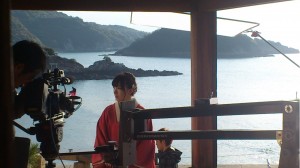 岩佐美咲の新曲「鞆の浦慕情」ミュージックビデオ撮影風景