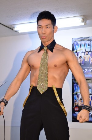 レイザーラモンHG、『マジック・マイク』ブルーレイ＆DVDリリース記念イベントにて