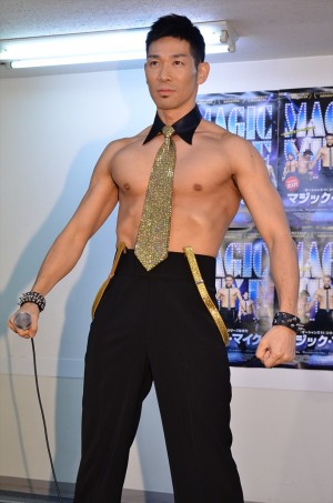 レイザーラモンHG、『マジック・マイク』ブルーレイ＆DVDリリース記念イベントにて