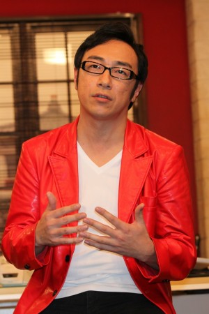 角田晃広（東京03）、『ウレロ・未体験少女』囲み取材にて