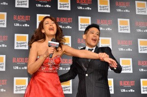 海外ドラマ『ブラックリスト』特別試写会に登場したLiLiCo、柳沢慎吾
