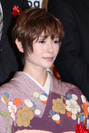 真木よう子、第38回報知映画賞表彰式にて