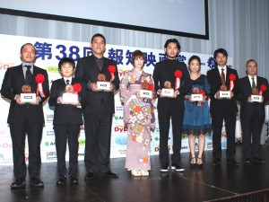 第38回報知映画賞表彰式にて