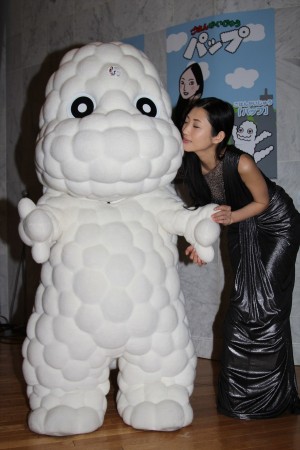 壇蜜、壇蜜×『ごはんかいじゅうパップ』夢のコラボ発表会見にて