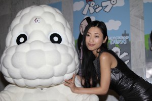 壇蜜、壇蜜×『ごはんかいじゅうパップ』夢のコラボ発表会見にて