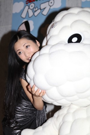 壇蜜、壇蜜×『ごはんかいじゅうパップ』夢のコラボ発表会見にて