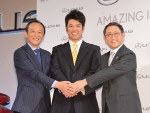 LEXUSとの所属契約を発表したプロゴルファー・松山英樹