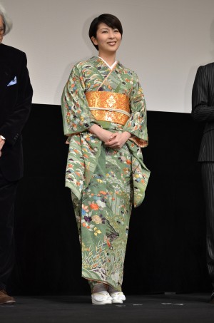 『小さいおうち』プレミア試写会に登壇した松たか子