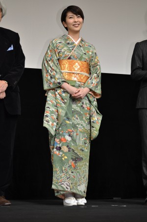 『小さいおうち』プレミア試写会に登壇した松たか子