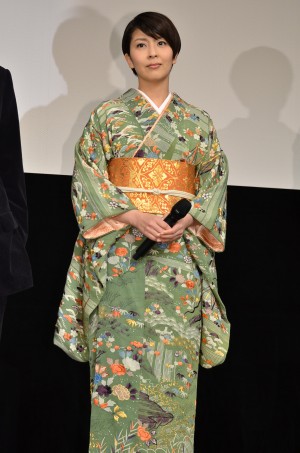 『小さいおうち』プレミア試写会に登壇した松たか子