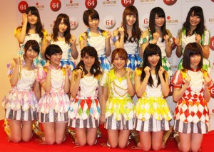 紅白歌合戦のリハーサルに出席したAKB48