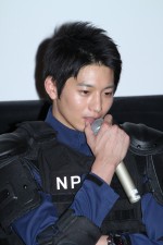 『S‐最後の警官‐』ドラマ試写会に出席した、向井理