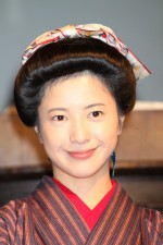 吉高由里子、『花子とアン』スタジオ取材会にて