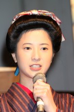 吉高由里子、『花子とアン』スタジオ取材会にて