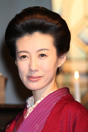 ともさかりえ、『花子とアン』スタジオ取材会にて