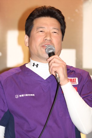 佐藤二朗、『Dr.DMAT』制作発表会見にて